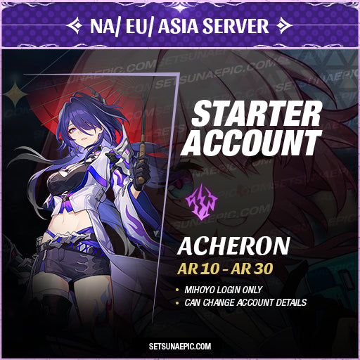 Acheron Honkai: Star Rail Account Starter All Server