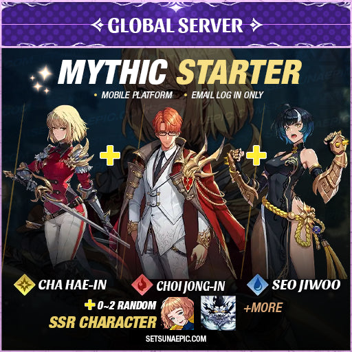 Solo Leveling Arise Account Mythic Starter Global Server