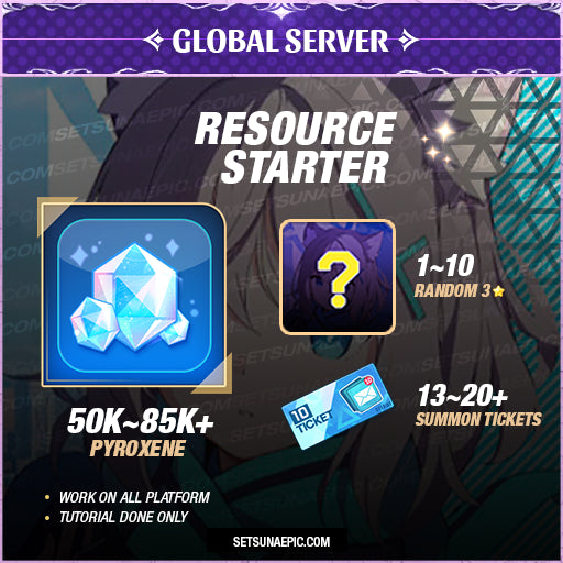 Blue Archive Account Resource Starter All Server