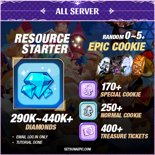 Cookie Run Kingdom Account Resource Starter All Server