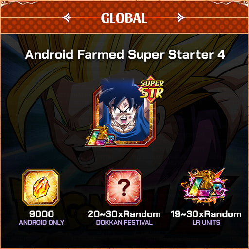 Dragon Ball Z Dokkan Battle Account Farmed Super Starter 4 Global Android/Ios