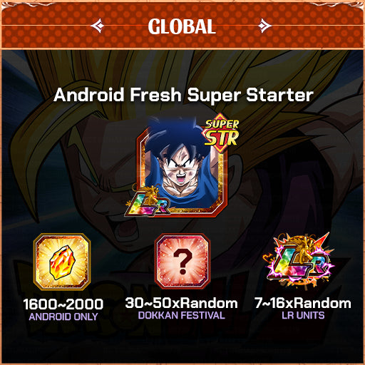 Dragon Ball Z Dokkan Battle Account Fresh Super Starter Global Android/Ios