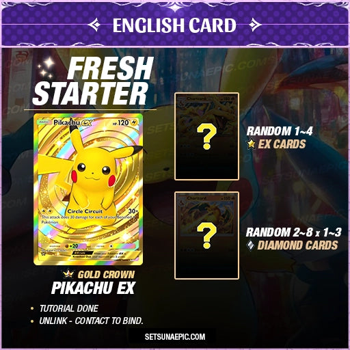 Pikachu pokemon tcg fresh starter account