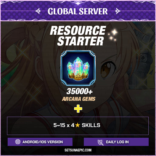 [Global] SaoIF Legendary Tier Super Resource Starter Account