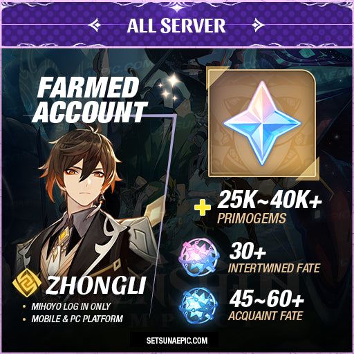 Zhongli genshin impact account