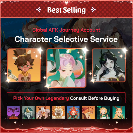 afk journey character selective account