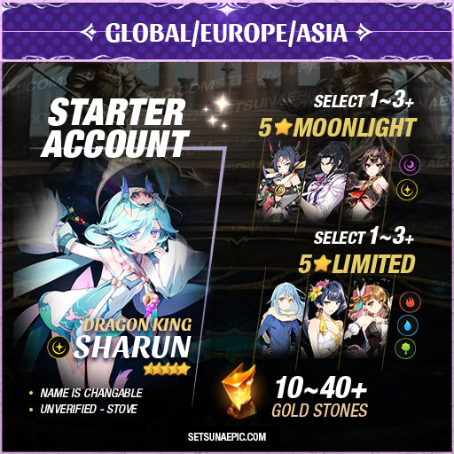 epic seven sharun account