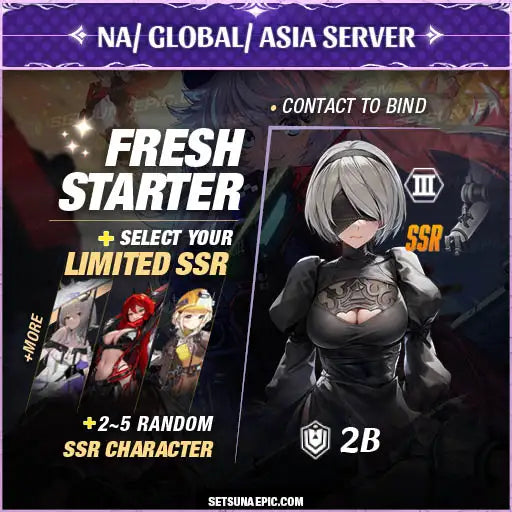 NIKKE Goddess of Victory Account 2B Starter All Server