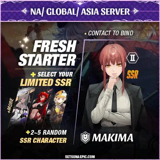 NIKKE Goddess of Victory Account Makima Starter All Server