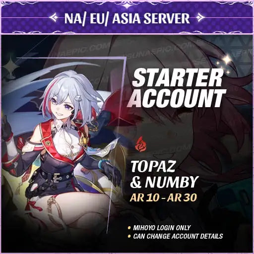 Topaz And Numby - Honkai: Star Rail Account Starter