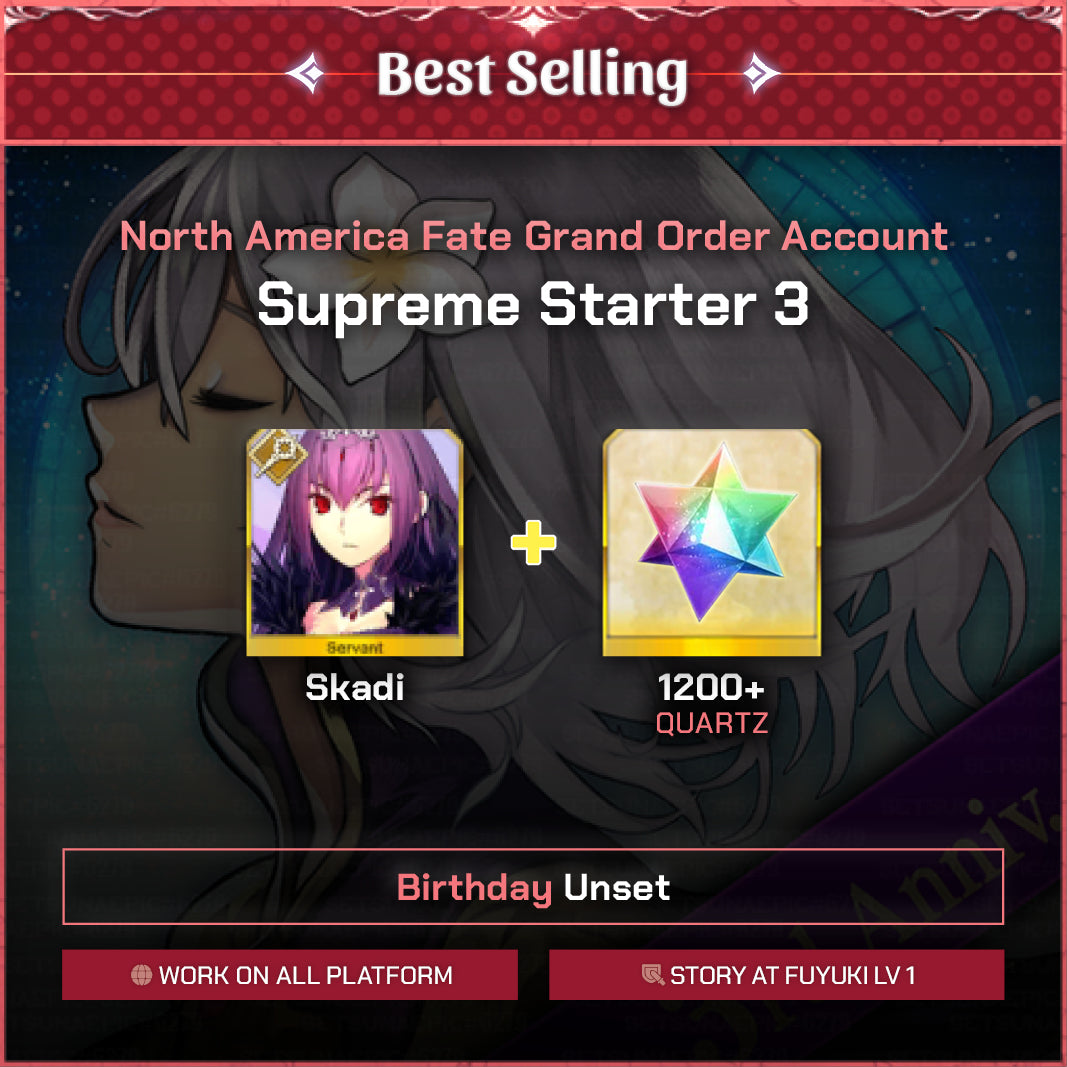 Fate Grand Order Account Skadi Supreme Starter North America