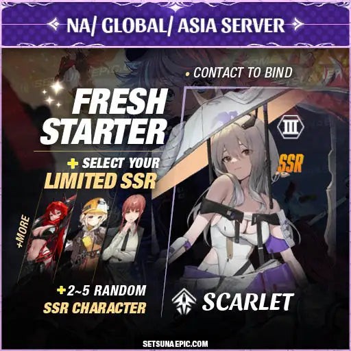 NIKKE Goddess of Victory Account Scarlet Starter All Server