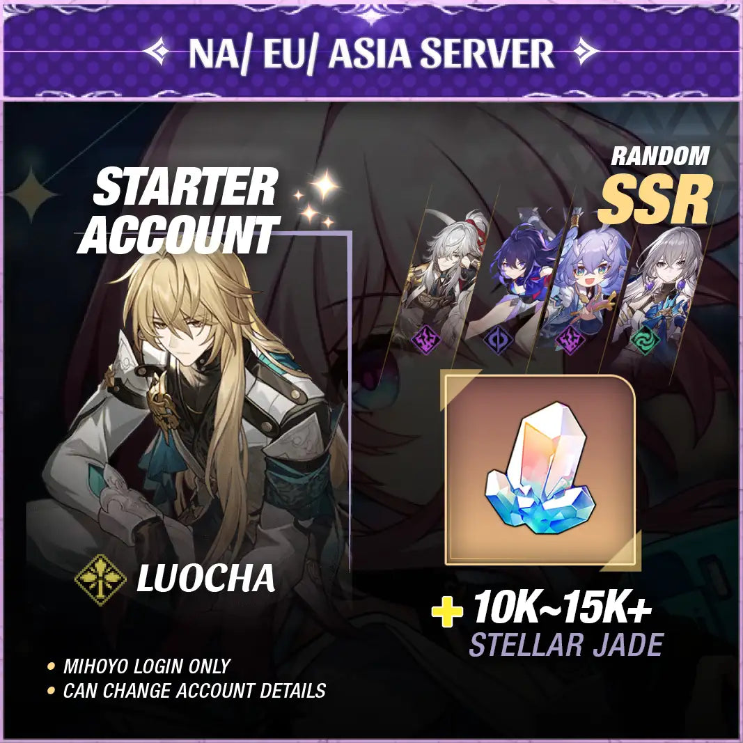 Loucha - Honkai: Star Rail Account Farmed Starter