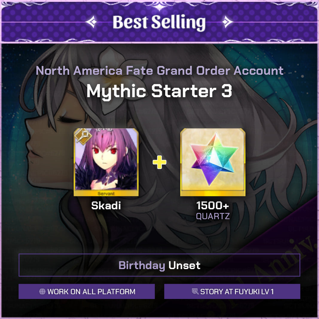 Fate Grand Order Account Skadi Mythic Starter North America