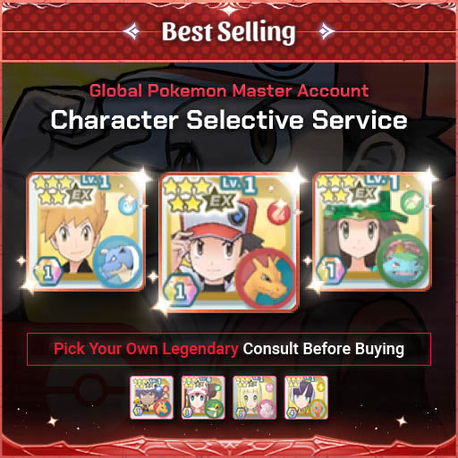 Pokemon Master Ex Account Character Selective Starter