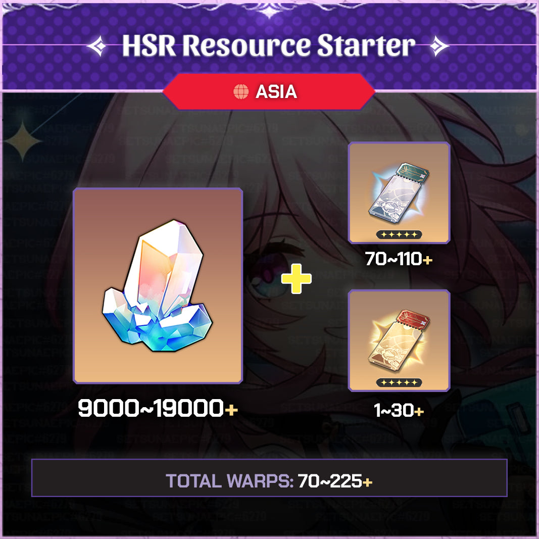 Honkai Star Rail Account Resource Starter Asia Server