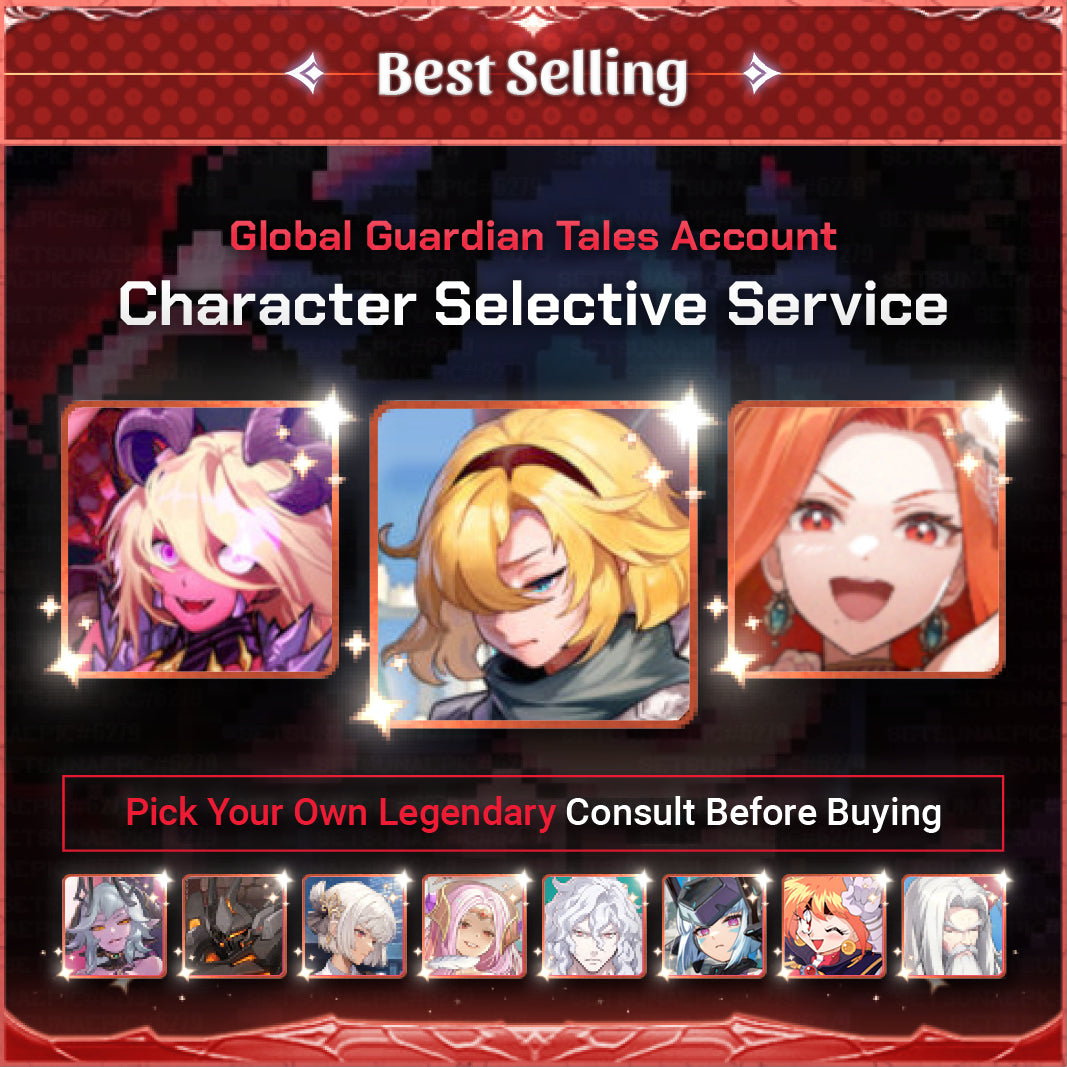 Guardian Tales GT North America Accounts Character Selective Starter