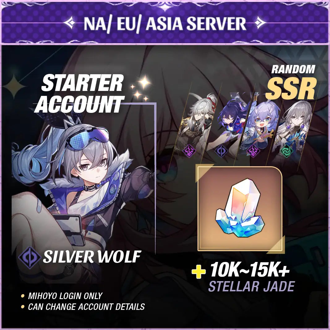 Silver Wolf - Honkai: Star Rail Account Farmed Starter