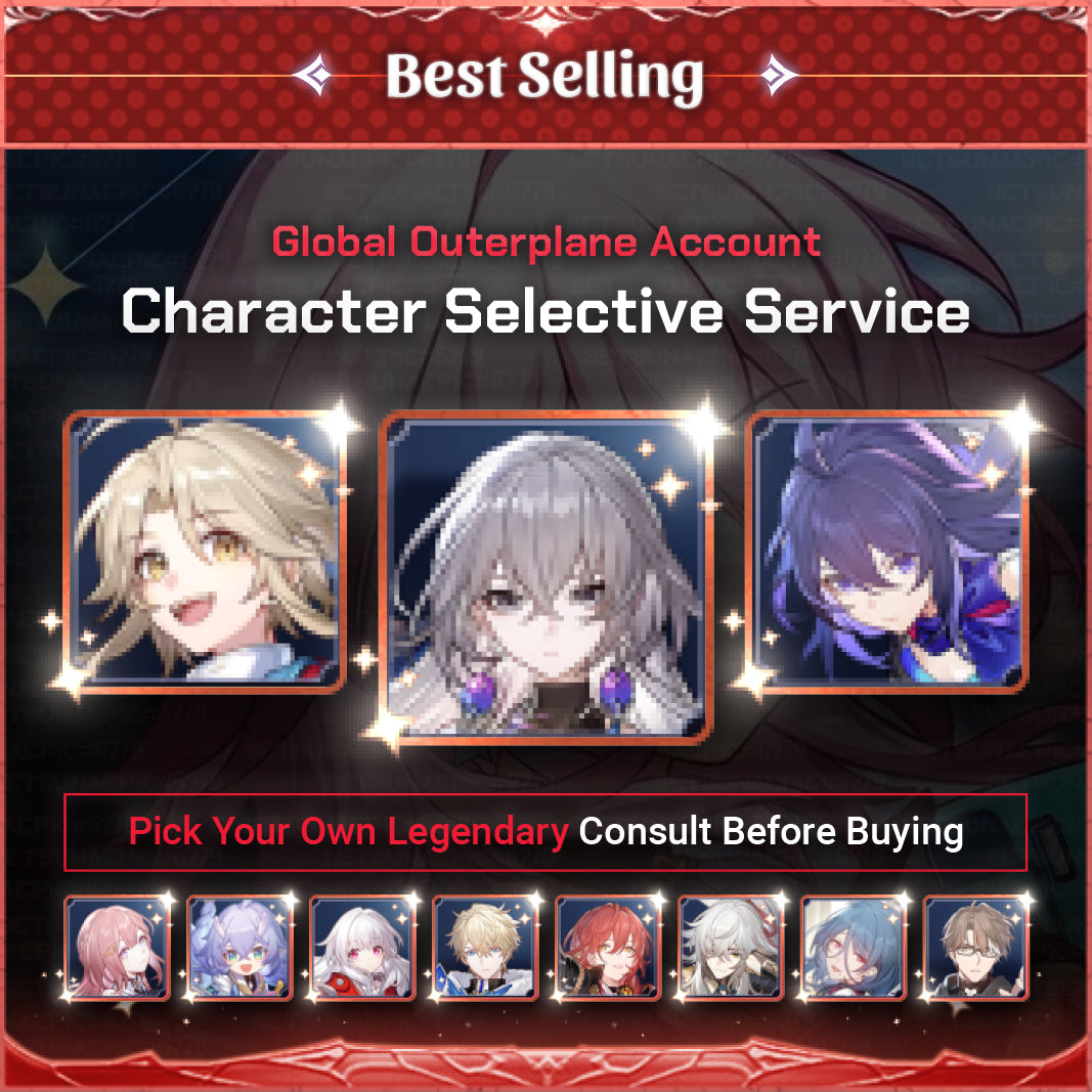 Honkai Star Rail HSR Account Character Selective Starter All Server