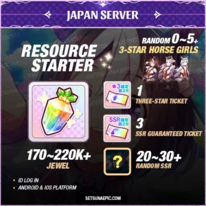 Uma Musume Pretty Derby Account Resource Starter Japan Server