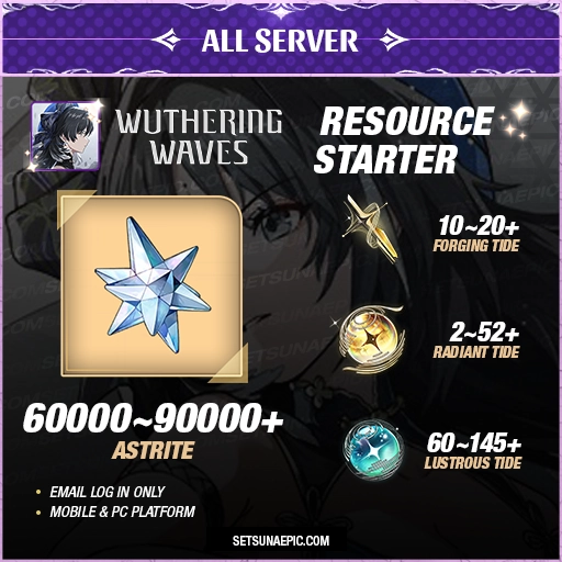 Wuthering Waves Resource Account Starter All Server