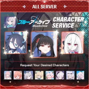 blue archive character service account