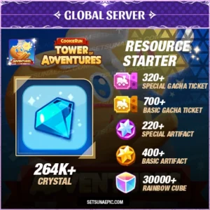 Cookie Run Tower of Adventure Account Resource Starter Global Server