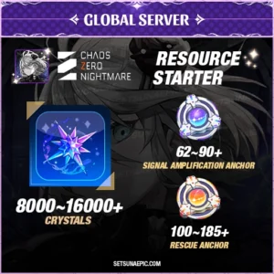Chaos Zero Nightmare Account Resource Starter Global Server