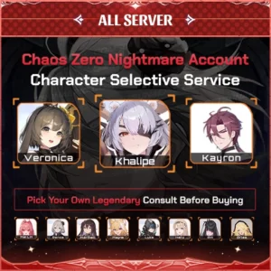 Chaos Zero Nightmare Starter Account Character Selective Service