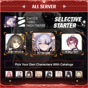 Chaos Zero Nightmare Starter Account Character Selective Service