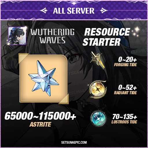 Wuthering Waves Resource Account Starter All Server