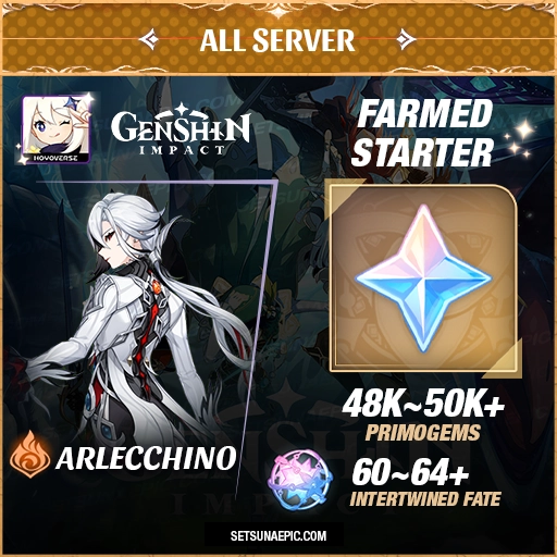 arlecchino-genshin impact farmed account