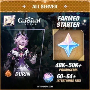 Durin Genshin Impact Farmed Starter Account All Server