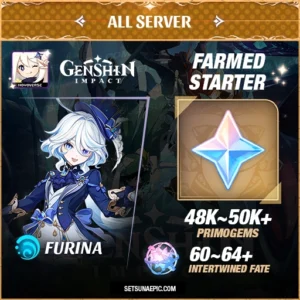 furina genshin impact farmed account
