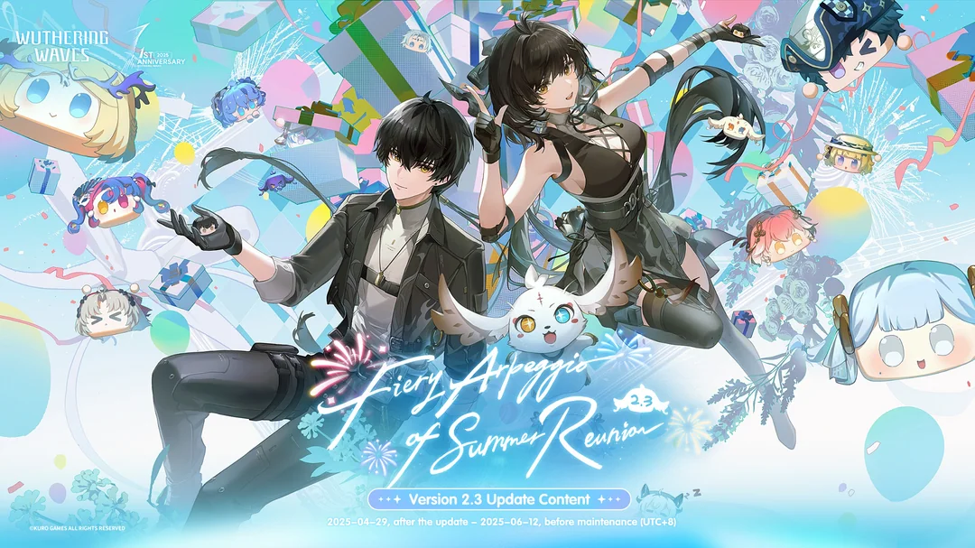 wuthering waves update content version 2.3 fiery arpeggio