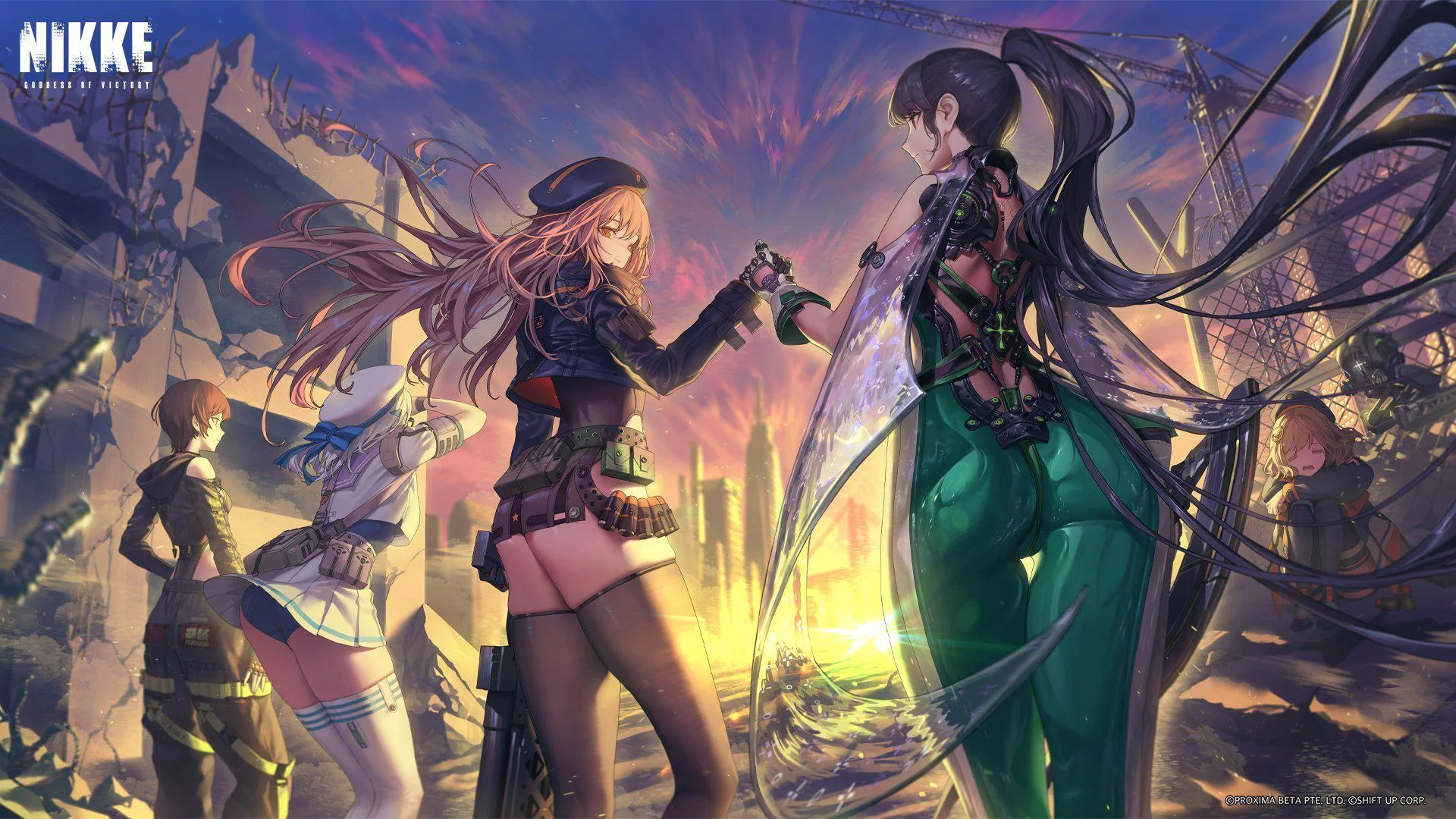 stellar blade x nikke collaboration key art