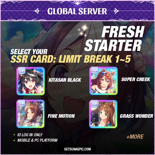 Uma Musume Pretty Derby Support Cards Account Starter All Server