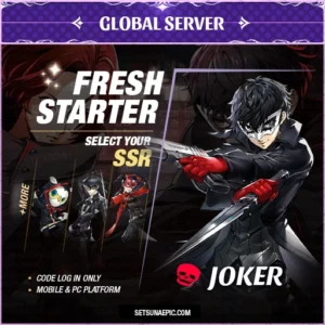 Joker Persona 5: The Phantom X Account Starter All Server