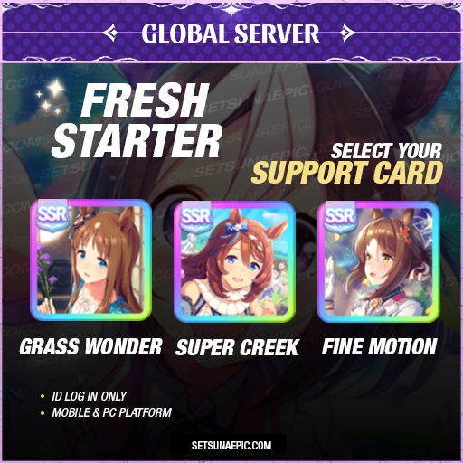 Uma Musume Pretty Derby Support Cards Account Starter All Server
