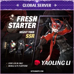 Yaoling Li Persona 5: The Phantom X Account Starter All Server