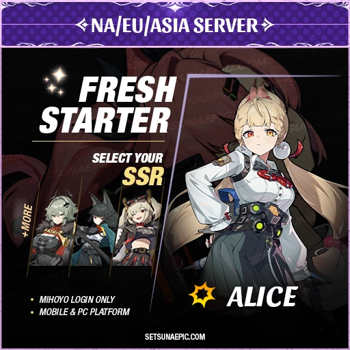 Alice Zenless Zone Zero Account Starter All Server