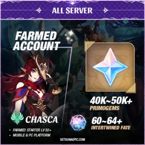 Chasca Genshin Impact Farmed Starter Account All Server