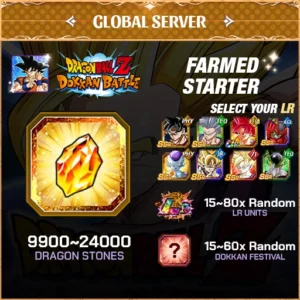 Dragon Ball Z Dokkan Battle Account Farmed Resource Starter Global Server