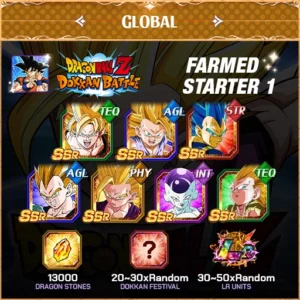 Dragon Ball Z Dokkan Battle Account Resource Starter Tier 1