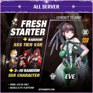 NIKKE Goddess of Victory Account Eve Stellar Blade Starter All Server