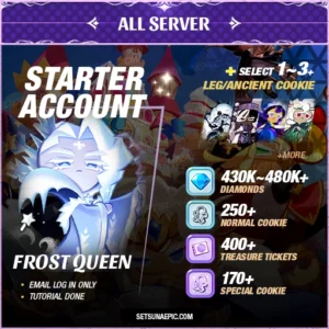 Cookie Run Kingdom Account Frost Queen Starter All Server
