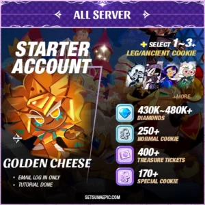 Cookie Run Kingdom Account Golden Cheese Starter All Server