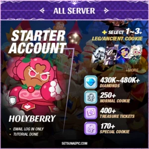 Cookie Run Kingdom Account Holly Berry Starter All Server