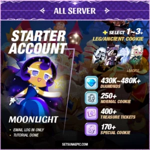 Cookie Run Kingdom Account Moon Light Starter All Server