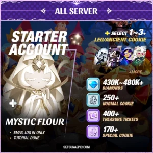Cookie Run Kingdom Account Mystic Flour Starter All Server